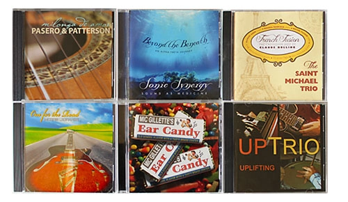 Jewel case CD packaging examples